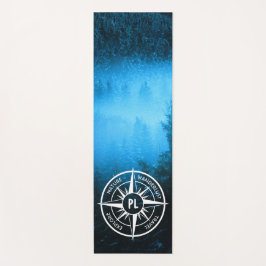 Tapete De Yoga Névoa emblem monograma em estrela de pântano