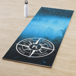Tapete De Yoga Névoa emblem monograma em estrela de pântano