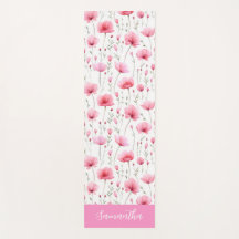 Nome de Flor Silvestre em Aquarela Rosa