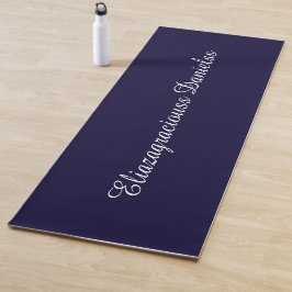 Tapete De Yoga Nome de Script Moderno Personalizado Fofo Elegante