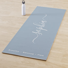 Tapete De Yoga Nome de Tipografia Personalizado
