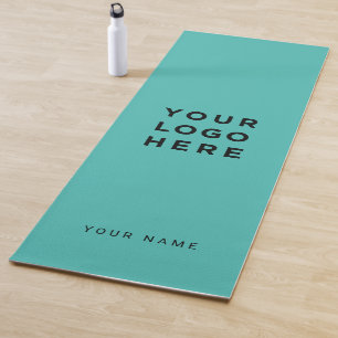Tapete De Yoga Nome do logotipo comercial personalizado Turquoise