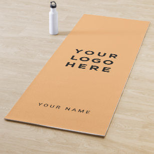 Tapete De Yoga Nome do logotipo corporativo Orange personalizado 