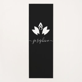 Tapete De Yoga Nome do script Yoga Pose Lotus Personalizado