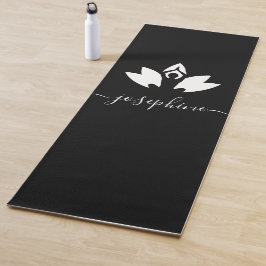 Tapete De Yoga Nome do script Yoga Pose Lotus Personalizado