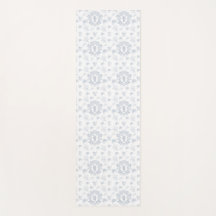 Nome Monograma Repetitivo Toile Azul Vitoriano