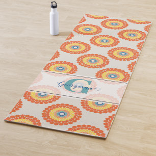 Tapete De Yoga Nome Personalizado Aegean Summer Radiant Dot Manda
