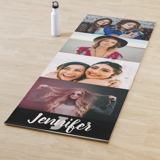 Tapete De Yoga Nome personalizado da Colagem de Fotografias Perso (In Situ)