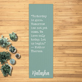 Tapete De Yoga Nome Personalizado da Cotação de Incentivo Motivac