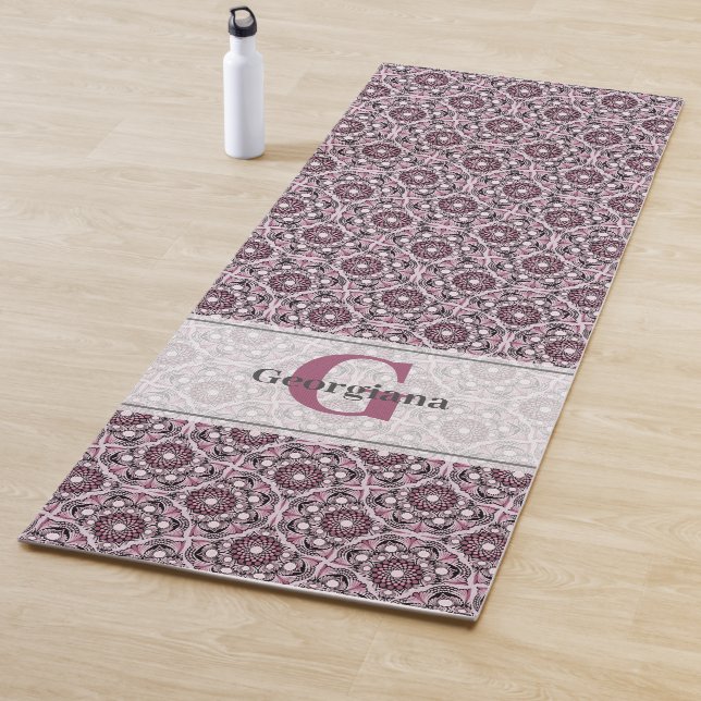 Tapete De Yoga Nome personalizado Deco Dusky Rosa Cherry Blossom  (In Situ)