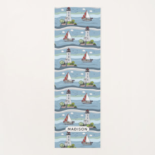 Tapete De Yoga Nome personalizado do padrão de navegação yoga