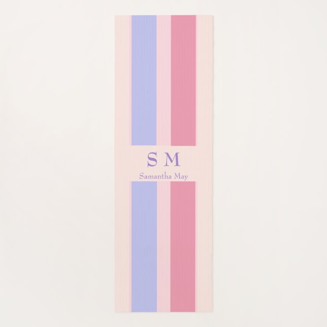 Tapete De Yoga Nome personalizado e inicial (Verso)