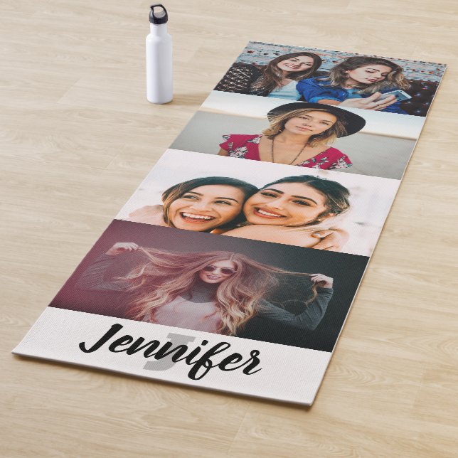 Tapete De Yoga Nome personalizado e Monograma personalizados de 4 (In Situ)
