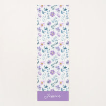 Nome Personalizado Flor Silvestre Aquarela Verde R