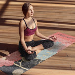 Tapete De Yoga Nome Personalizado Floral de Abstrato Moderno<br><div class="desc">Yoga Mat,  nome personalizado floral moderno Peach,  é um presente perfeito para aqueles que apreciam ioga,  pilates,  malhações,  exercícios,  esportes,  ginástica,  atletas,  nadadores e muito mais. Perfeito para familiares e amigos para aniversários,  Natal,  Dia de as mães,  feriados e muito mais. Projetado pelo Evco Studio www.zazzle.com/store/evcostudio</div>