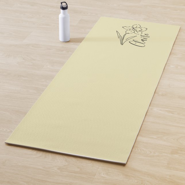 Tapete De Yoga Nome personalizado March daffodil Birth Flower (In Situ)