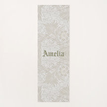 Nome Personalizado Morris Foliage Padrão Yoga Mat