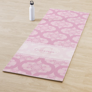 Tapete De Yoga Nome Personalizado Retro 1970s Pré-Disquete em Man