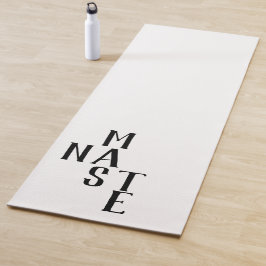 Tapete De Yoga Nome Reversível Preto e Branco