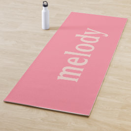 Tapete De Yoga Nome rosa quarto de dormitório moderno