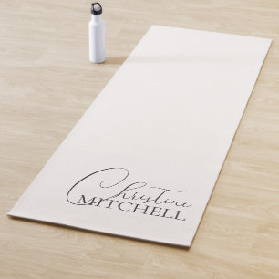 Tapete De Yoga Nome Roteiro Menina Branco
