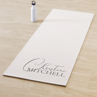 Tapete De Yoga Nome Roteiro Menina Branco