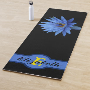 TAPETE DE YOGA NOMES PERSONALIZADOS DE LOTE AZUL ZEN