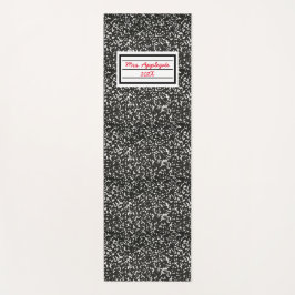 Tapete De Yoga Notebook de composição do professor