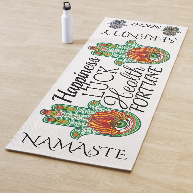 Tapete De Yoga Nova Mata de Yoga na Mão do Hamsa - Ver Bonito Tra (In Situ)