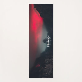 Tapete De Yoga Nuvens a arder, neblina e mães de ioga monograma