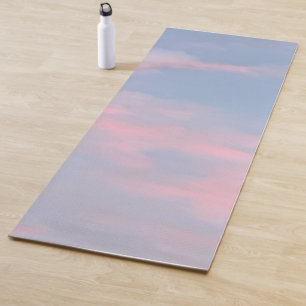 Tapete De Yoga Nuvens rosa personalizáveis