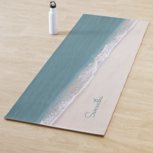 Tapete De Yoga O Tropical Beach Ocean Personalizou Yoga Mat
