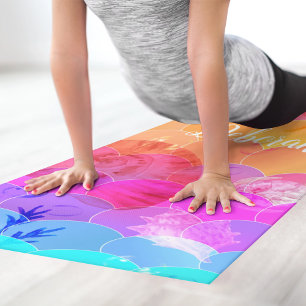 Tapete De Yoga Oceano arco-íris