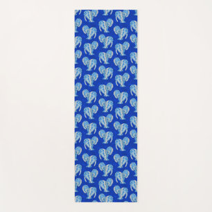Tapete De Yoga Oceano Azul Tribal Tatuagem Manatates