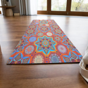Tapete De Yoga Octo brighteno arabesque Moorish red Yoga Mat