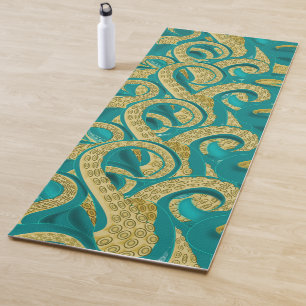 Tapete De Yoga Octopus Art - Tentáculos - Desenho Migrado