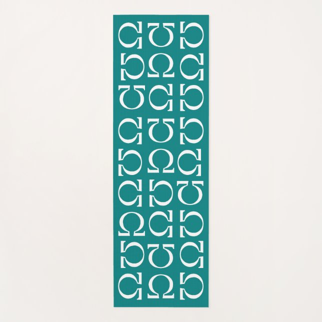 Tapete De Yoga Ohm Resistência Elétrica Yoga Mat Teal (Frente)