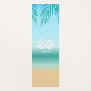 Tapete De Yoga Ombre Tropical Beach Summer Vibes Yoga Mat