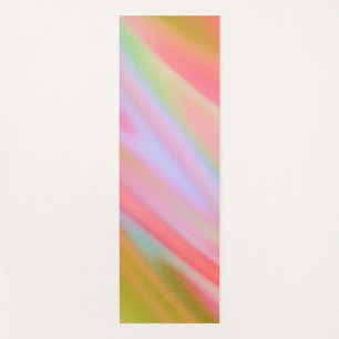 Tapete De Yoga Ondas abstrato azuis cor-de-rosa únicas com tendên