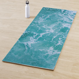 Tapete De Yoga Ondas profundas do oceano azul