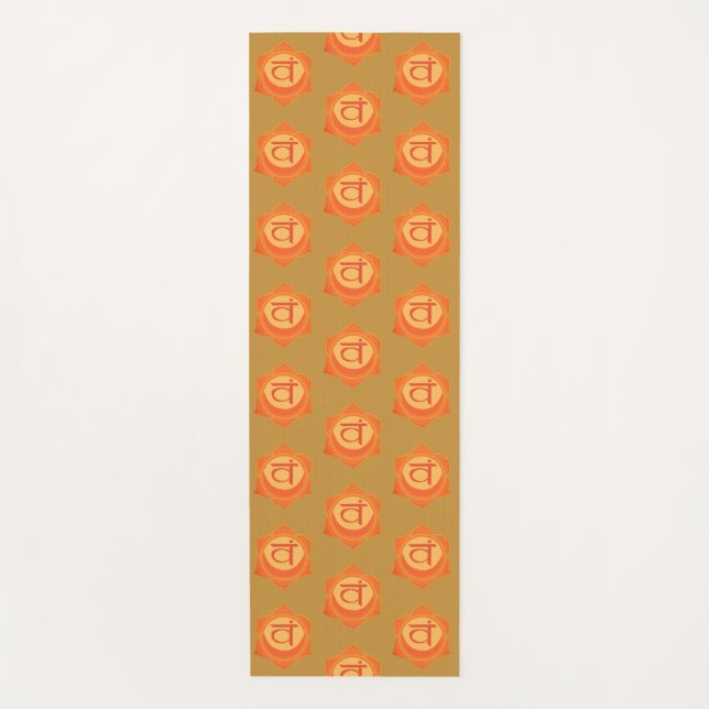 Tapete De Yoga Orange Chakra, Yoga Mat (Frente)