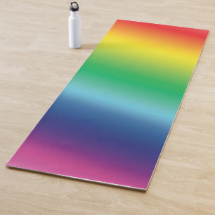 Tapete De Yoga Orgulho lgbtq lgbt padrão arco-íris cores yoga mat