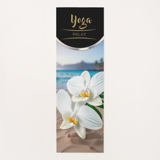 Tapete De Yoga Orquídea oceânica - Ioga Mat (Frente)