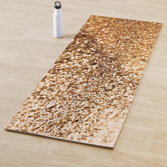 Tapete De Yoga Ouro Bright Bokeh Glitter Yoga Mat (In Situ)