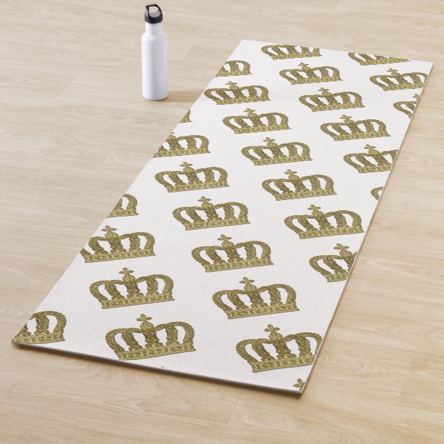 Tapete De Yoga Ouro Coroa - luxo Real 2 (In Situ)