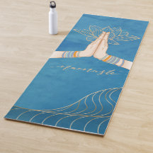 Ouro luxuoso e burguês Namaste Yoga Mat