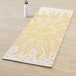 Tapete De Yoga Ouro Mandala Sun Salutation Yoga Mat