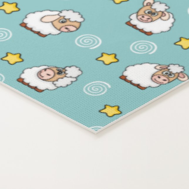 Tapete De Yoga Ovelhas nas estrelas (Detalhe)