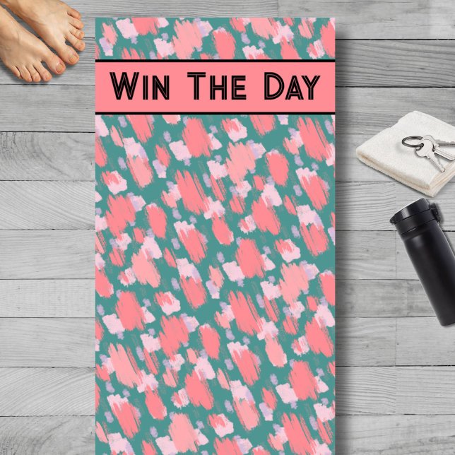 Tapete De Yoga Padrão Abstrato de cor cômoda moderno (Motivational Colorful Modern Pattern Yoga Mat)