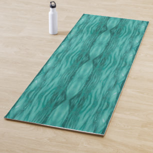 Tapete De Yoga Padrão abstrato de ondulações na água azul-turques